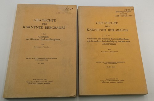 Wießner kärntner bergbaues - wießner, 2