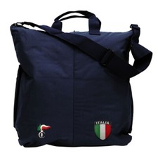 Borsa portacasco blu con logo - blu,