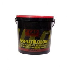 Pittura rossa 5 lt per asfalto e manti bituminosi Cad AsfaltKolor