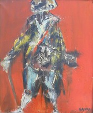 Piero GAULI (Milano 1916-2012) Il caro Yorik Olio su tela cm 60x50 anno 1966