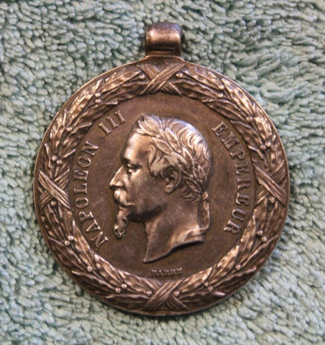 Medaglia argento napoleone iii - napoleone,