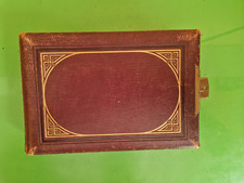 V064-Album pelle foto albumin 800 ottime condizioni generali con CDV Cavour pope