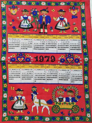 Strofinaccio calendario natale - calendario,
