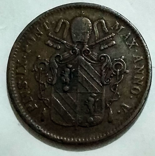 Moneta baiocco 1851 - baiocco,