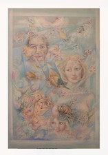 QUADRO POP RIRATTO DIPINTO SU TAVOLA TEMA ACQUA ACQUARIO PESCI MARE P29