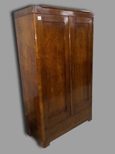 ANTICO ARMADIO D'EPOCA IN RADICA RESTAURATO MOBILE ANTIQUARIATO NOVECENTO DECO'