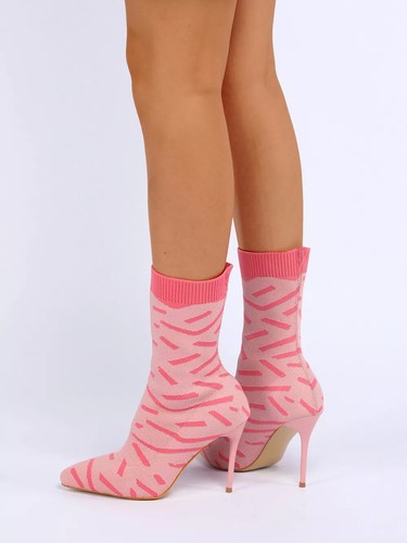 Stivali scarpe stivaletti rosa - stivaletti,
