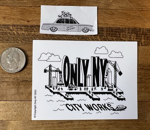 Adesivo only clothing city - ny,