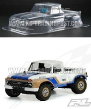 66 Ford F100 corpo radiocomandato trasparente 1/10 corsa corta (WB 12,7" 323mm) (Slash,SC10,Senton)