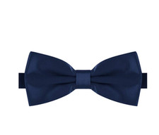 PAPILLON BLU SCURO FARFALLA SETA RASO CRAVATTINO Uomo Donna Papion Cerimonia