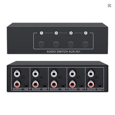 Audio Switcher 4 in 1 RCA Aux