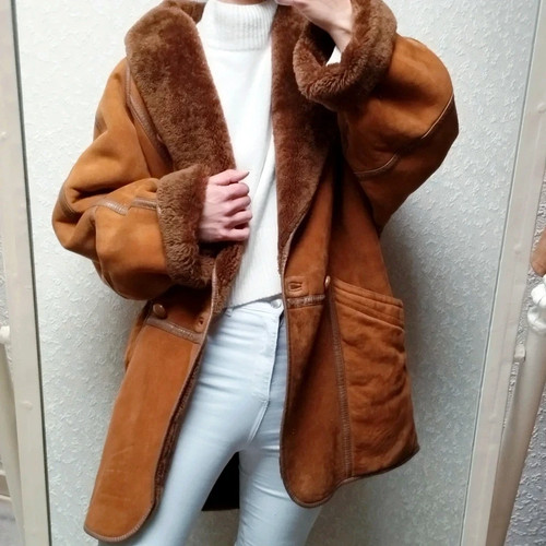 Manteau shearling coat - manteau, fourré