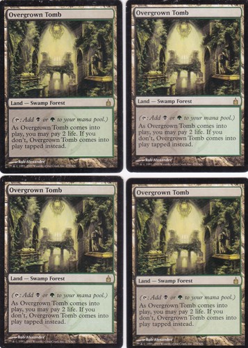 Quattro mtg overgrown tomb - (4),