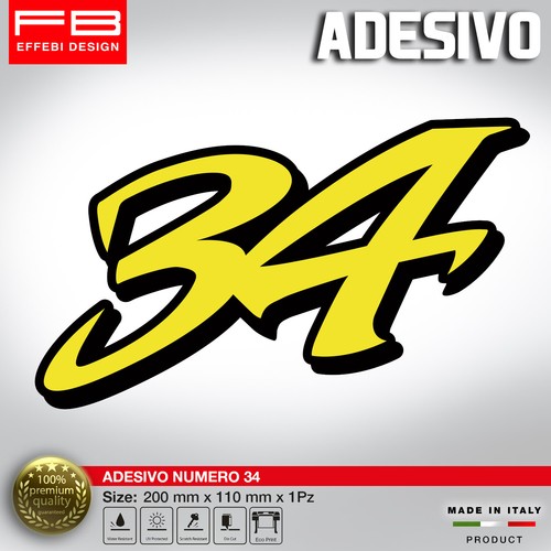Adesivo stickers numero gara - adesivo,