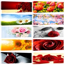 QUADRI MODERNI FIORI 100X50CM