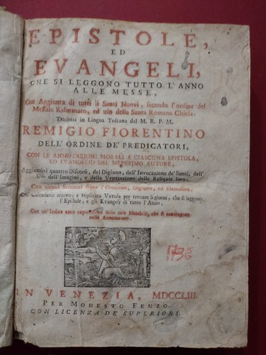 Remigio fiorentino epistole - epistole, ed