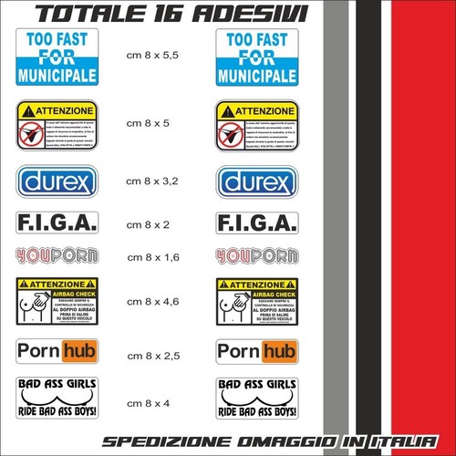 Kit adesivi moto auto - moto,