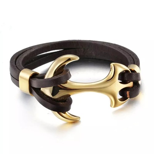 Bracciale uomo pelle sintetica - bracciale,