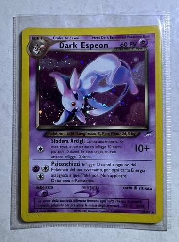 Carta pokemon dark espeon - carta, pokemon: