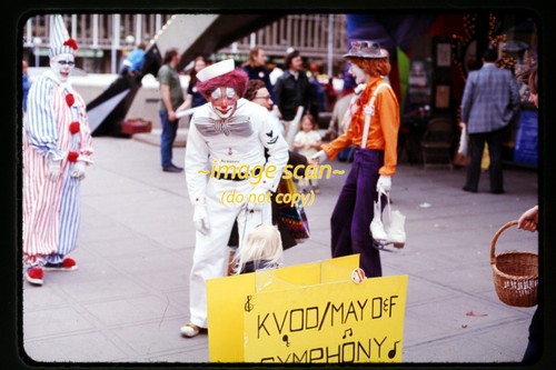 Film slide clown che - film, of