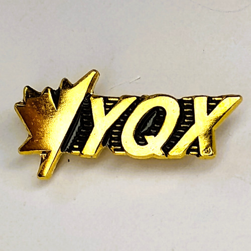 Yqx gander airport lapel pin - airport,