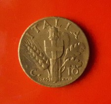 10 CENTESIMI 1940 ERRORE -