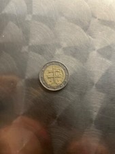 Slovacchia slovensko moneta 2 euro anno 2009 doppia croce