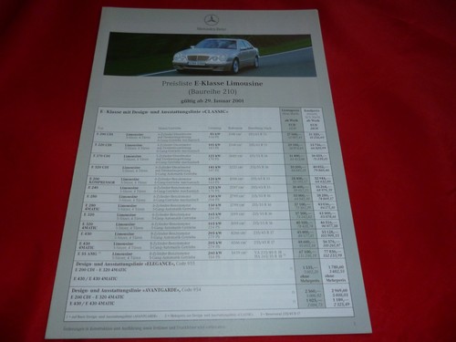 Mercedes w210 classe berlina - classe,