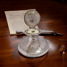 Calamaio Antico Inglese con Dedica in Argento