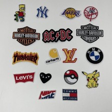 Lotto 17 toppe ricamate logo