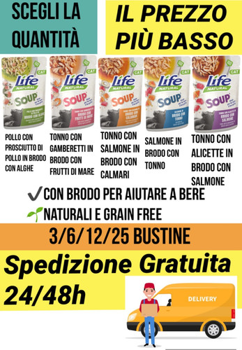 Bustine life natural - cat, soup