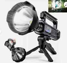 Torcia Potente Raggio 1KM Led Ricaricabile Power Bank Professionale 10000 LUMEN