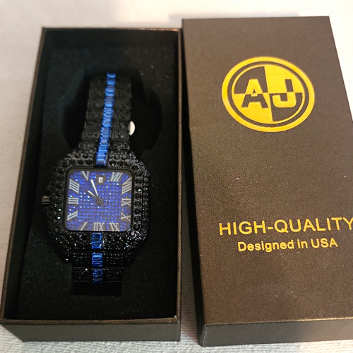 Orologio iced out hip hop - out,