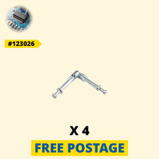 4 x 123026 Bulloni di bloccaggio a camme pieghevoli argento IKEA per MANDAL, GLESVAR [Slovacchia]