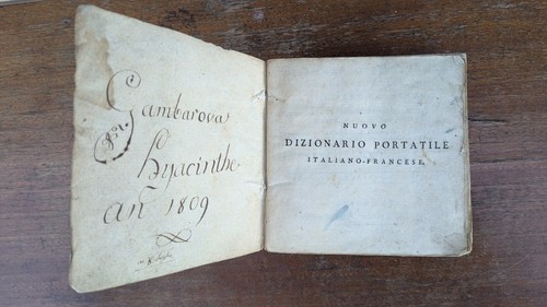 Dizionario antico - dizionario,