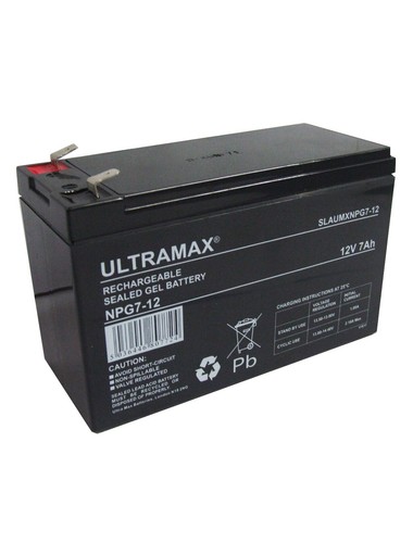 Ultramax 12v 7ah gel - 7ah, batteria