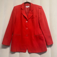 Giacca Blazer Donna Rosso Vintage Giorgio Armani Le Collezioni Taglia 8 Italia