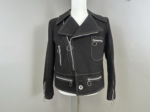 Giacca stile moto - , lana