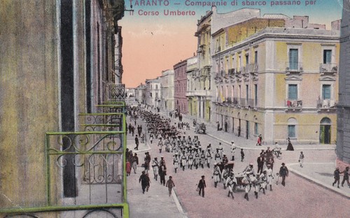 Cartolina taranto corso - taranto, ,corso