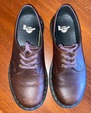 dr martens, scarpe basse con lacci, marroni