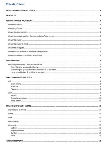 Lpc private client revision - lpc,
