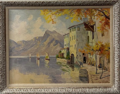 Dipinto olio vintage firmato