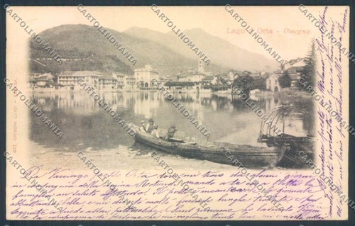 Verbania omegna 1900 postcard - verbania,