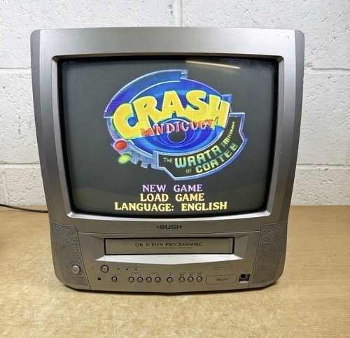 Crt bush btv19sil vhs - crt,