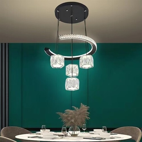 Lampadario sospensione nero - lampadario,