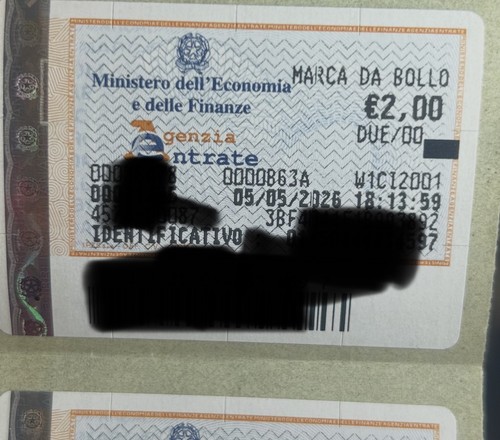 Marca bollo euro - marca, da