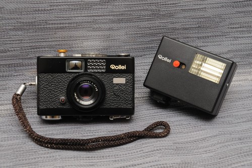 Rollei b35 black con triotar - con,