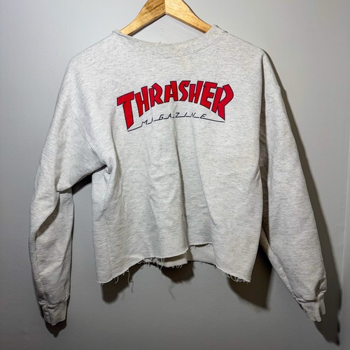 Felpa girocollo thrasher - girocollo,