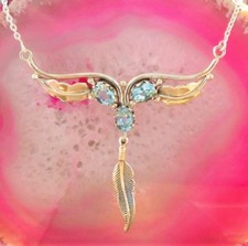 KX Collier Collana Piuma