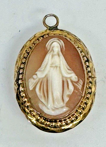 Antico ciondolo cammeo madonna - ciondolo,